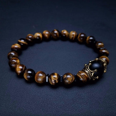 Antique charms Tiger eye stone